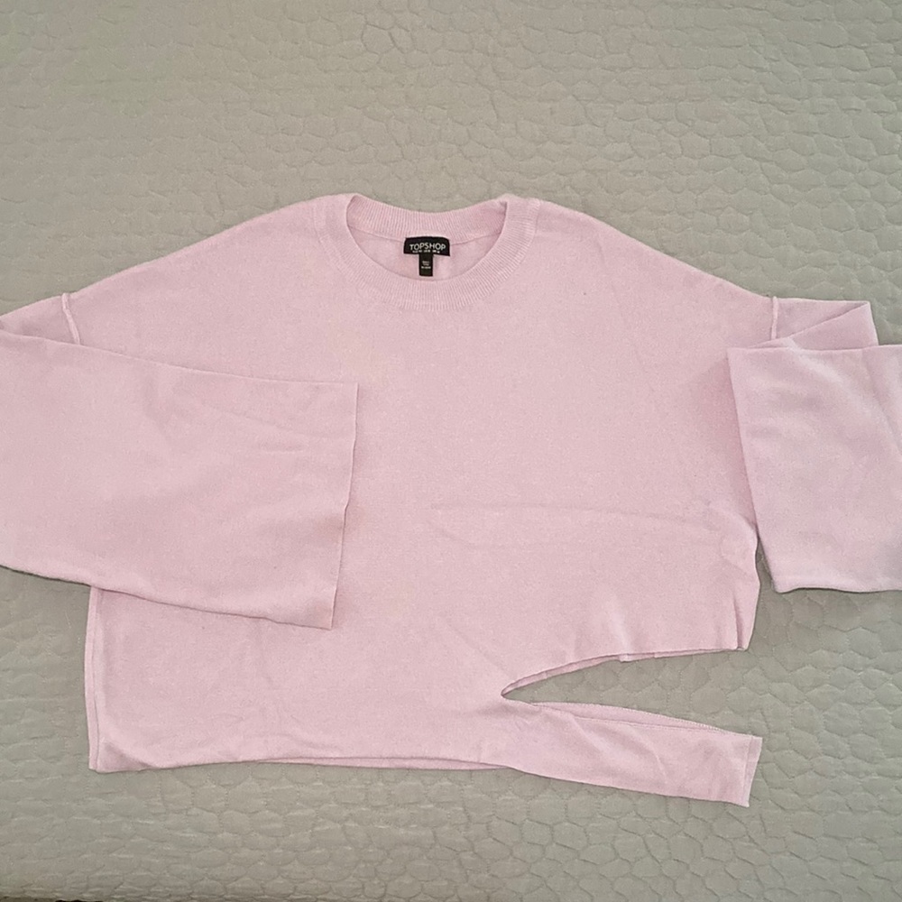 Top shop light lavender, light weight sweater. Size 8